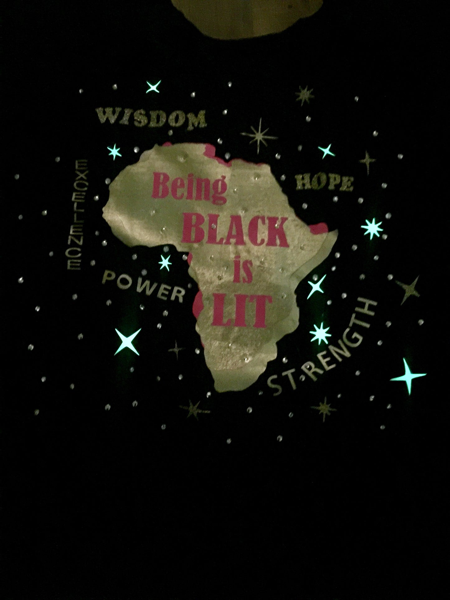 Glow in the Dark MY BLACK IS LIT