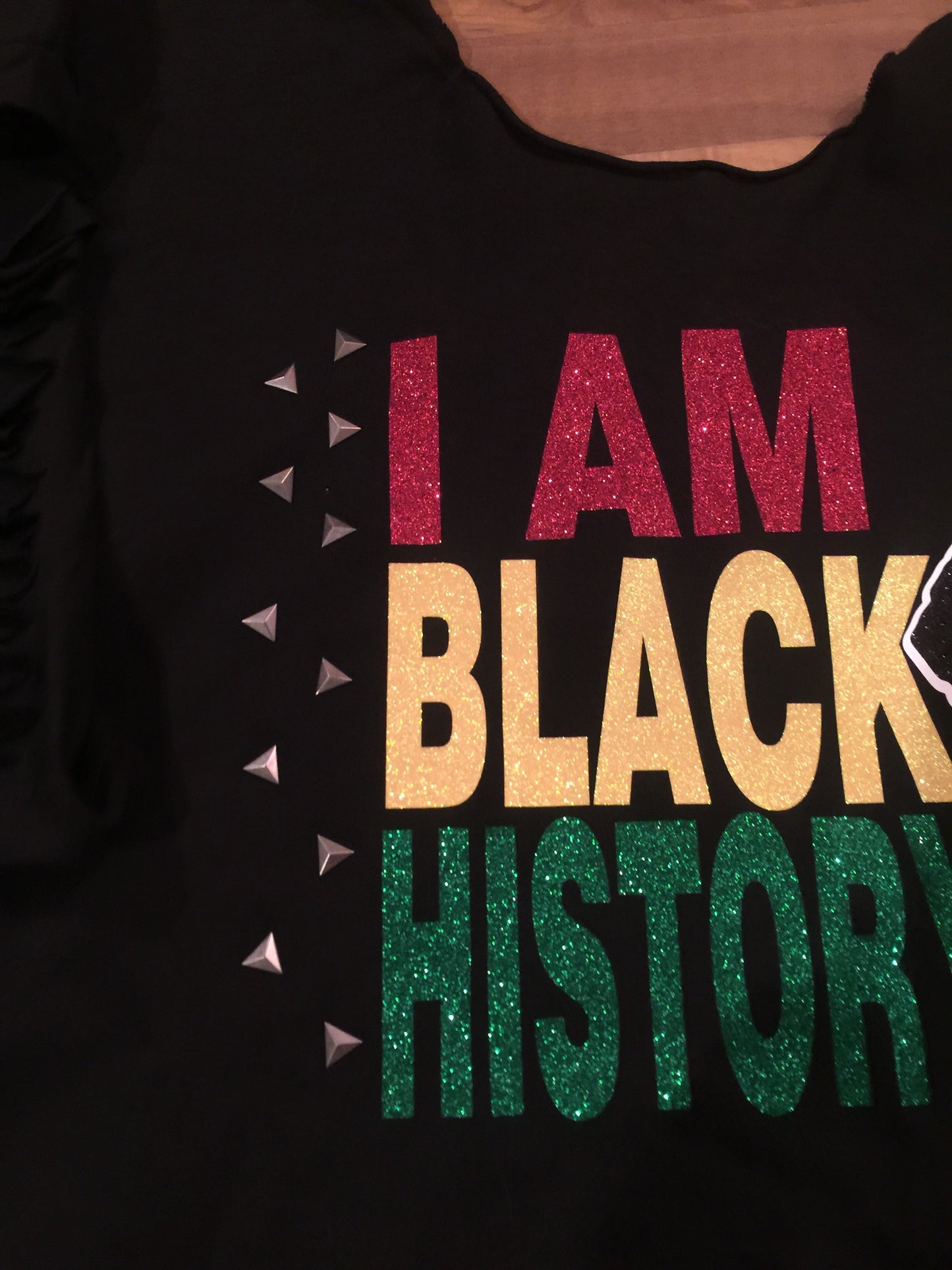 I am black history GLITTER